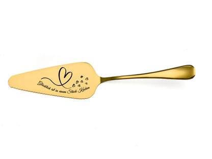 Personalized engraved cake server- Silver or Gold – Wedding, Anniversary, Gift