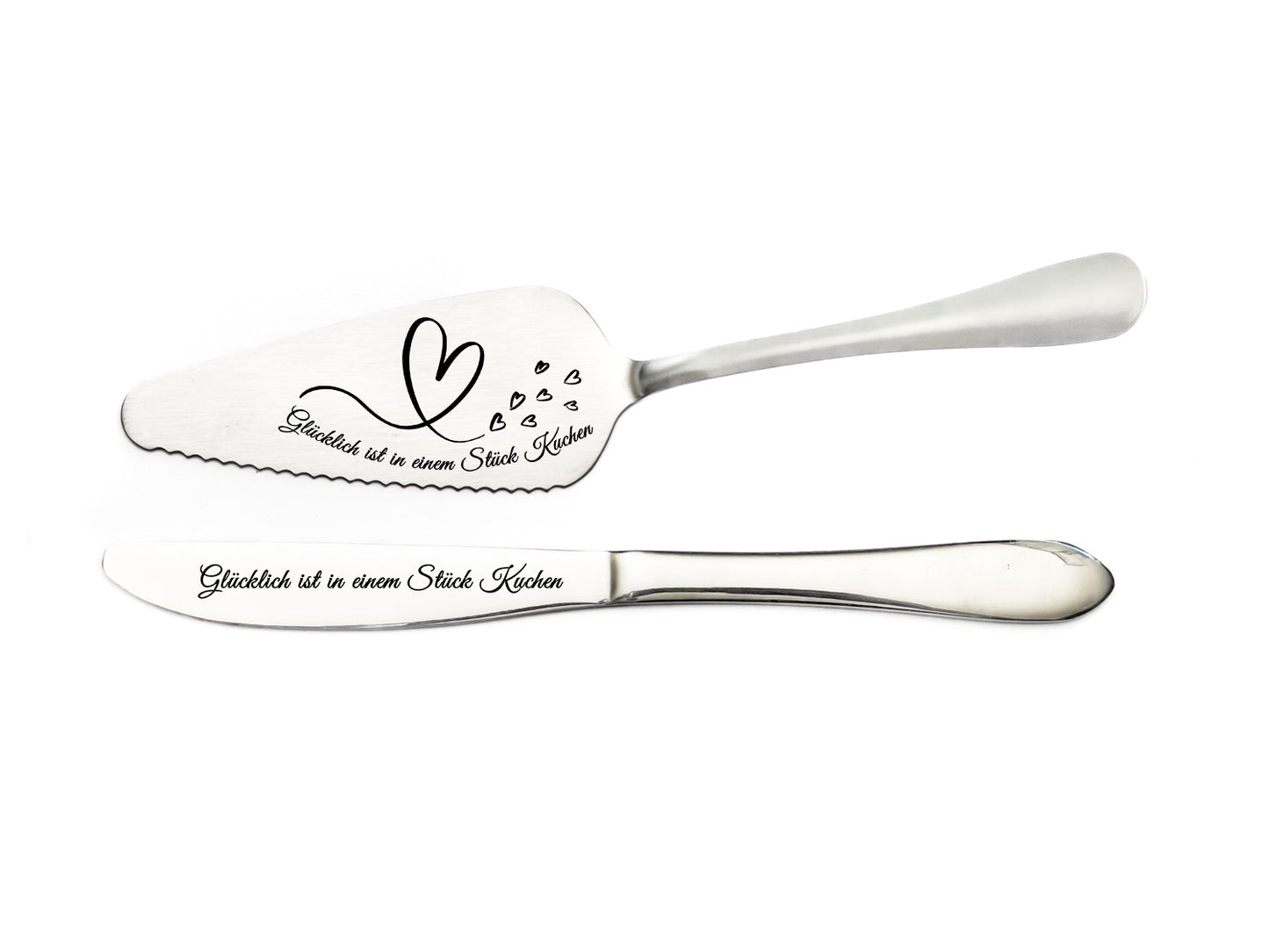 Personalized engraved cake server- Silver or Gold – Wedding, Anniversary, Gift