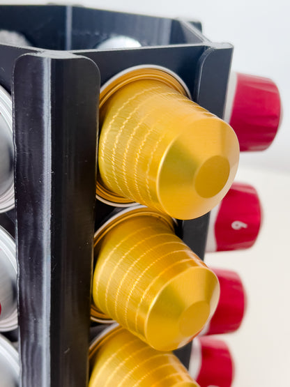 360 Rotatable Nespresso Coffee Capsule Carousel Storage Rack