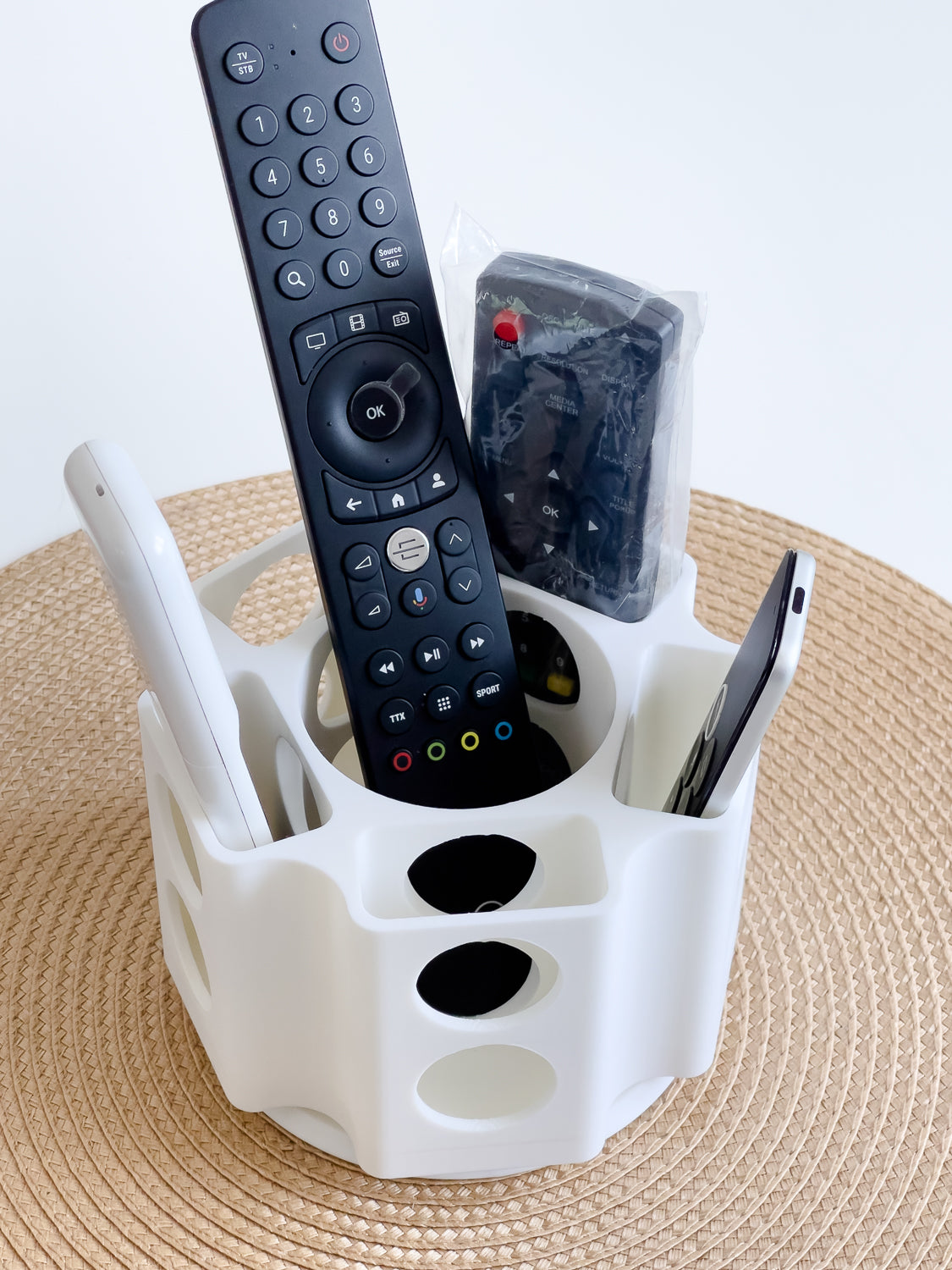 360 Rotatable Remote Control Organizer
