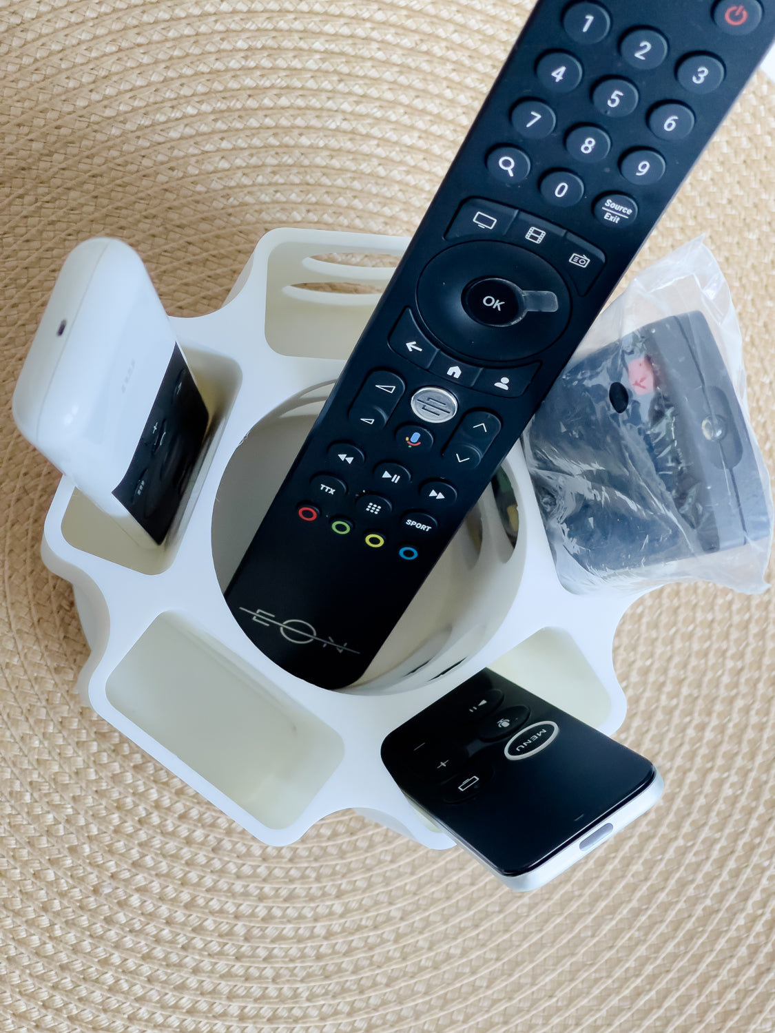 360 Rotatable Remote Control Organizer