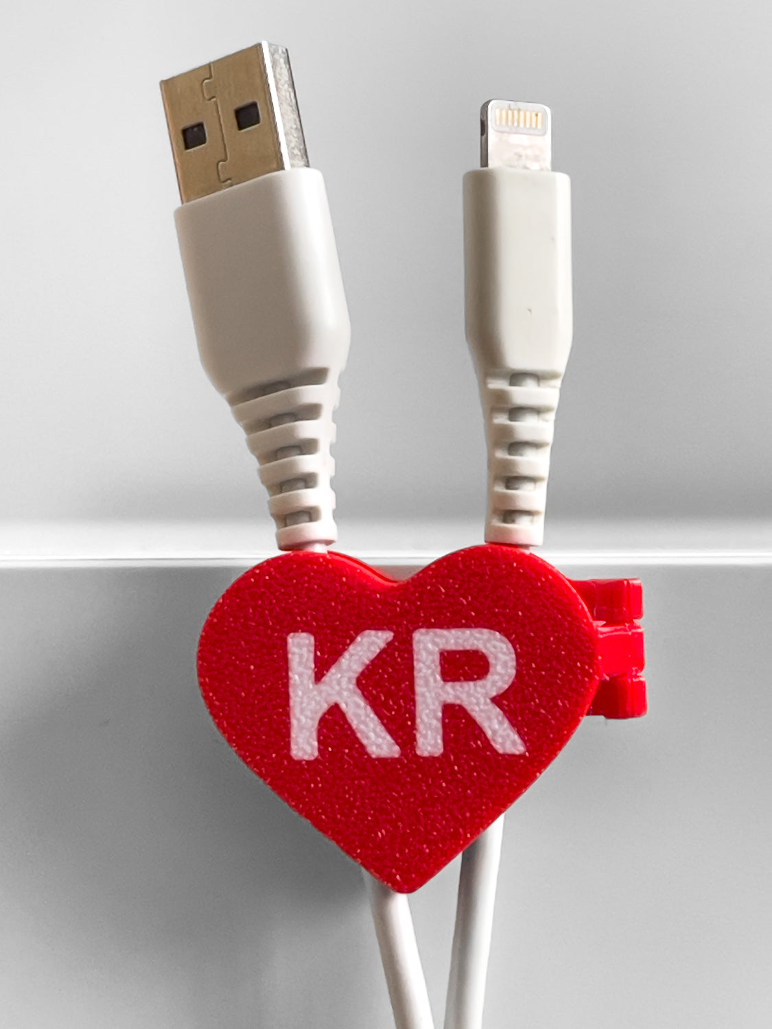 Heart-Shaped Cable Holder
