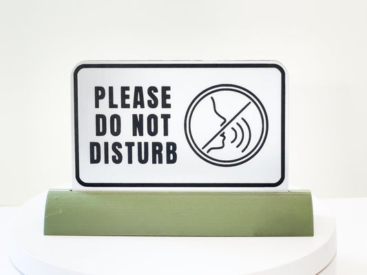 Sleek Acrylic "Please Do Not Disturb" Sign – A Stylish Way to Protect Your Peace