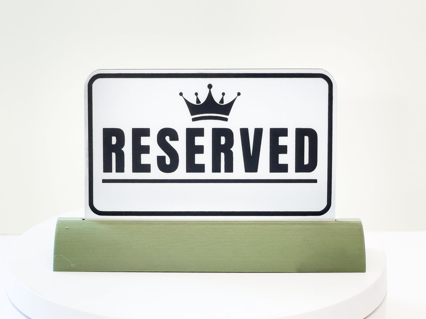 Acrylic "Reserved" Table Sign