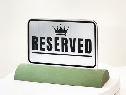 Acrylic "Reserved" Table Sign