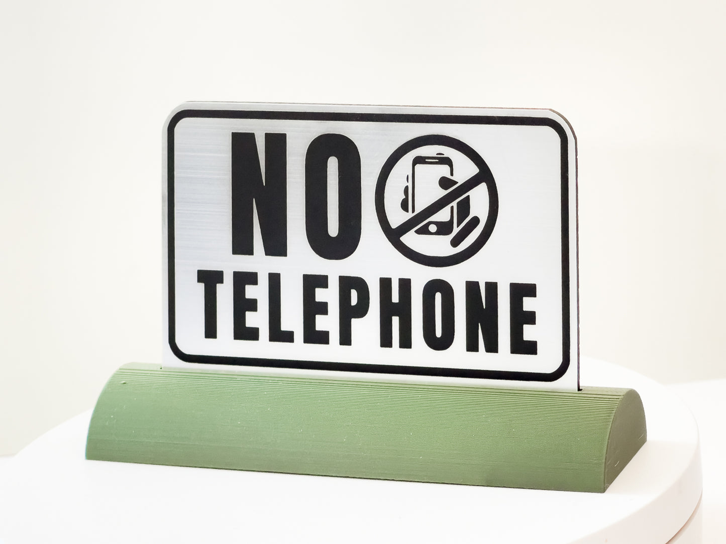Acrylic "No Mobile Phones Allowed" Sign