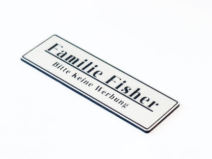Personalized Family Name Tag for Letterbox