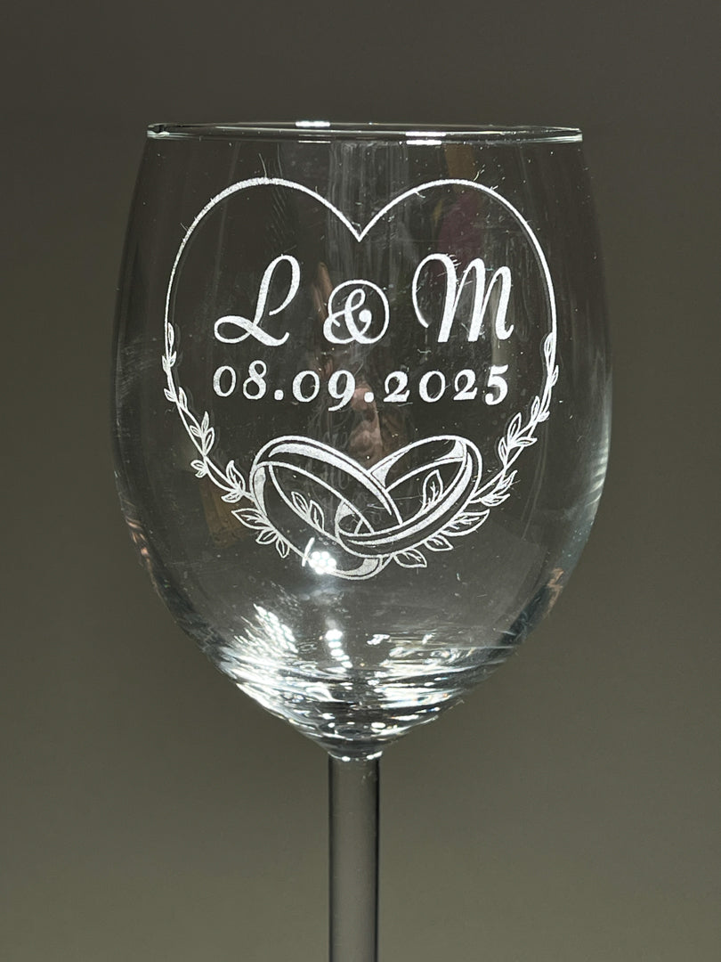 Personalized wine glass