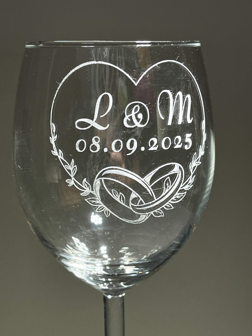Personalized wine glass
