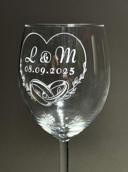 Personalized wine glass