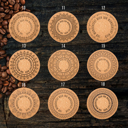 Personalized Coffee coasters - Coffee lovers/ personalized gift / coaster sets