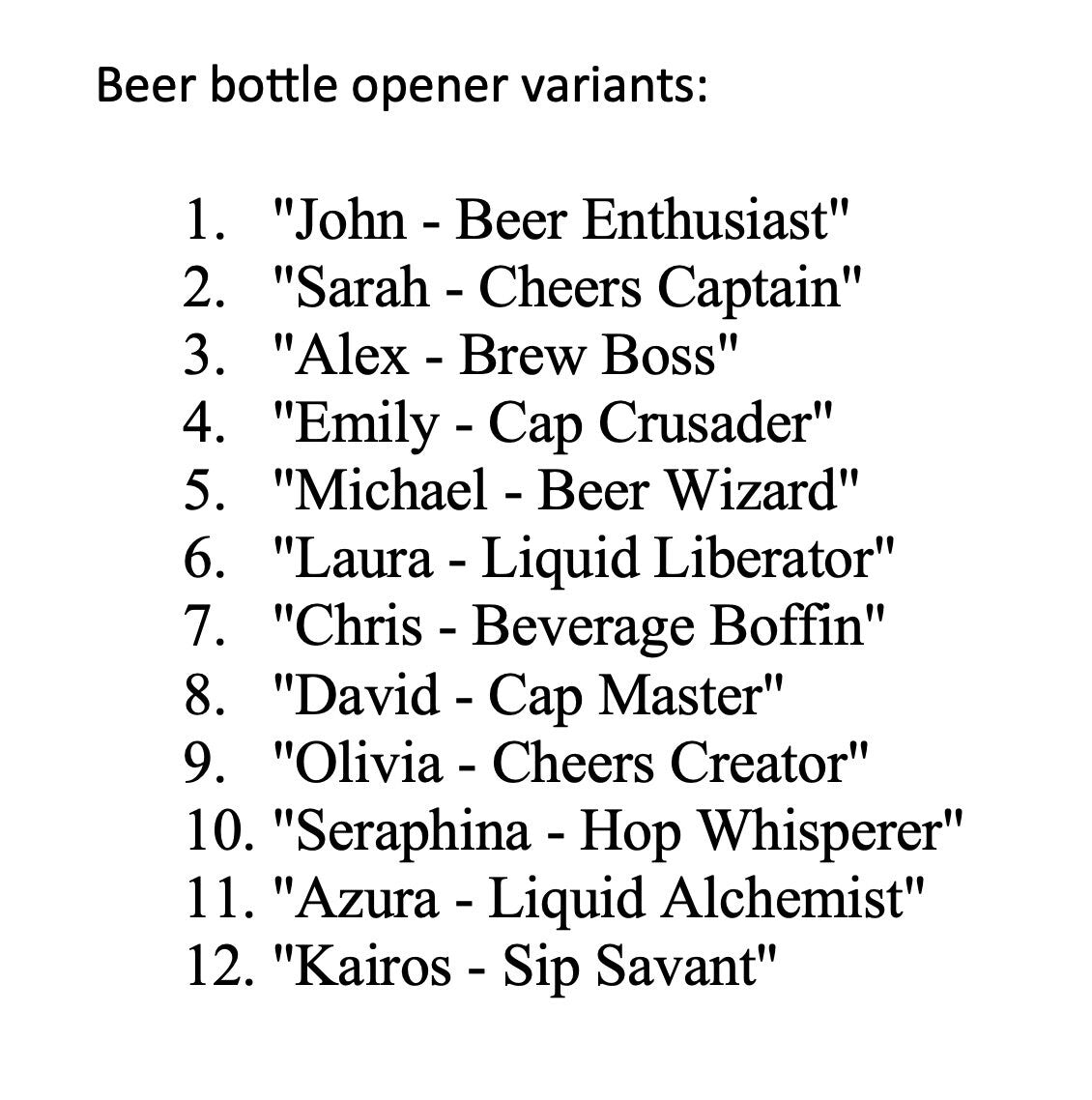 Персонализирана отварачка за бутилки с чипс