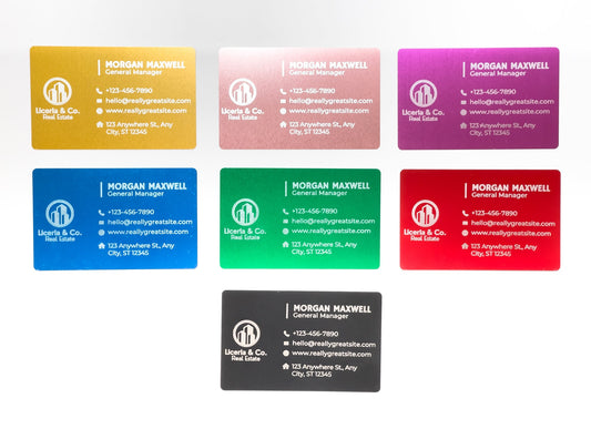 Custom Engraved Aluminum Business Cards – Make Your First Impression Unforgettable!