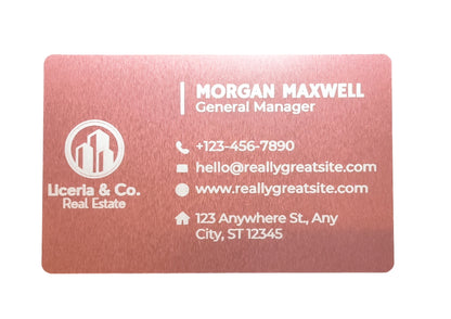 Custom Engraved Aluminum Business Cards – Make Your First Impression Unforgettable!