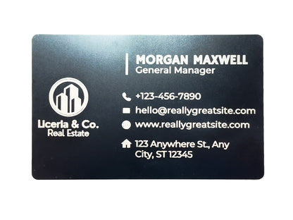 Custom Engraved Aluminum Business Cards – Make Your First Impression Unforgettable!