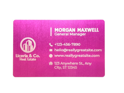 Custom Engraved Aluminum Business Cards – Make Your First Impression Unforgettable!