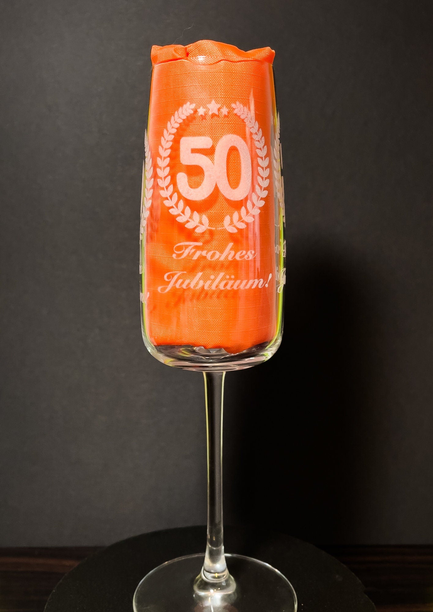 Персонализирана чаша за вино-шампанско