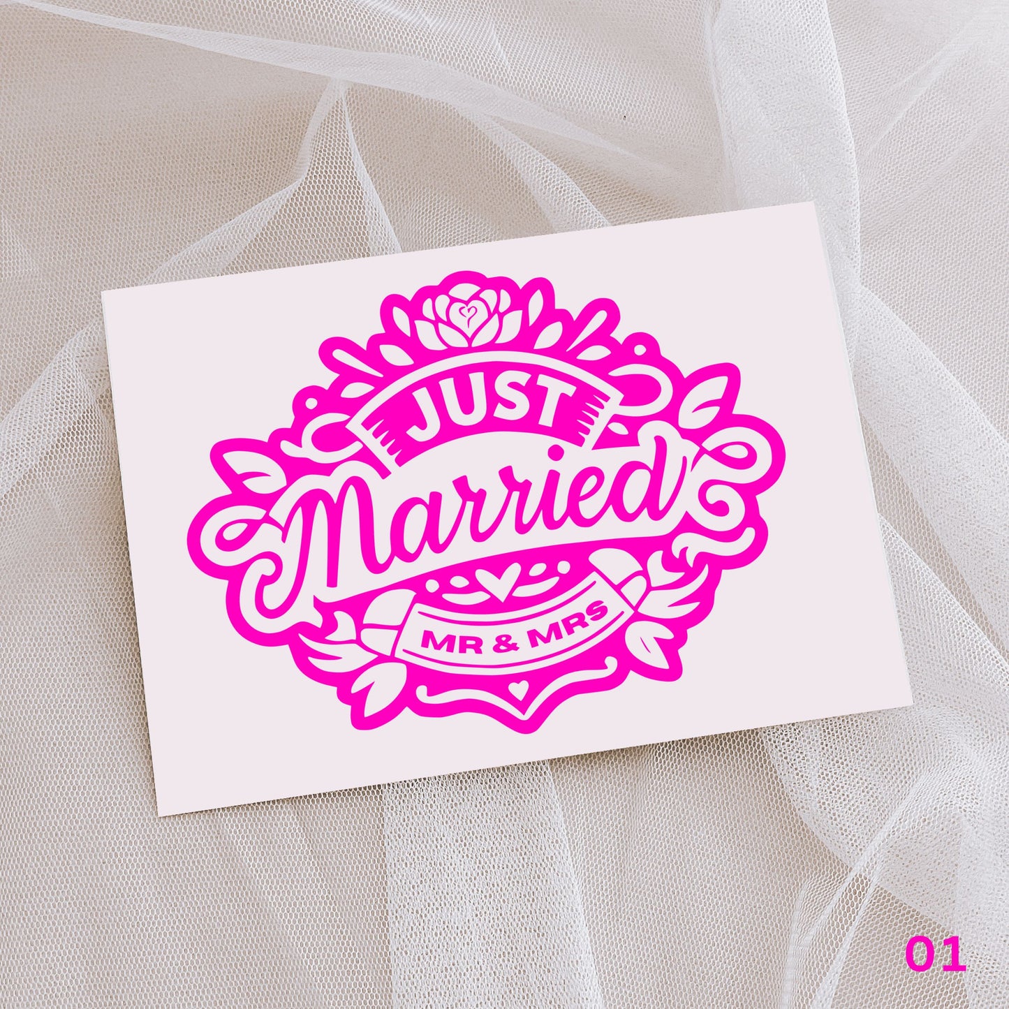 Wedding- Decal / Car Sticker