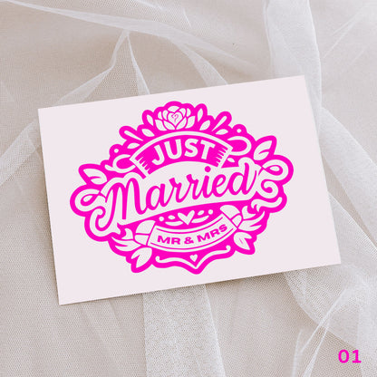 Wedding- Decal / Car Sticker