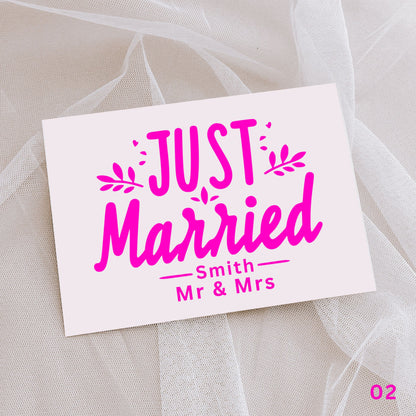 Wedding- Decal / Car Sticker
