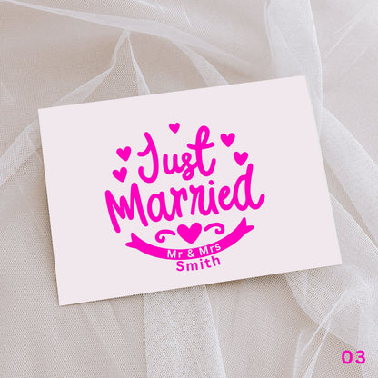Wedding- Decal / Car Sticker