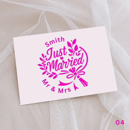 Wedding- Decal / Car Sticker