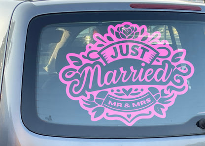 Wedding- Decal / Car Sticker