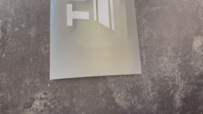 Turbo power- self-adhesive vinyl sticker - decal for car window / door