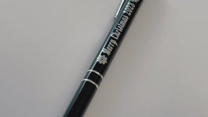 Personalized multicolor ballpoint pen laser engraved