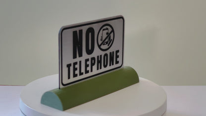 Acrylic "No Mobile Phones Allowed" Sign