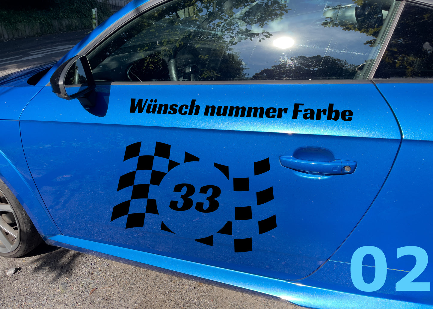 Racing car custom number